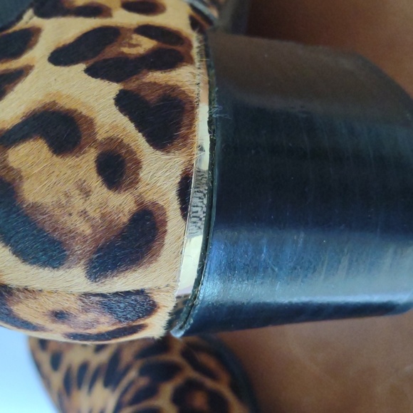 Nine West calf hair animal print Chelsea ankle bootie - Picture 7 of 11